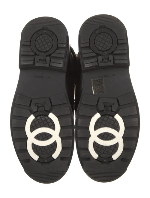 Chanel 2020 Interlocking CC Logo Combat Boots