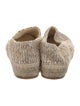 Chanel Interlocking CC Logo Tweed Espadrilles