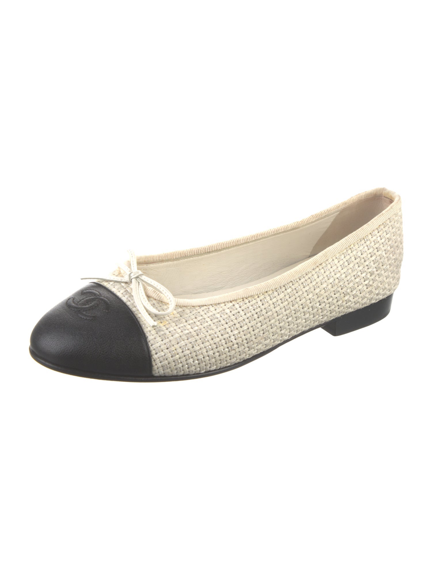 Chanel 2017 Interlocking CC Logo Ballet Flats