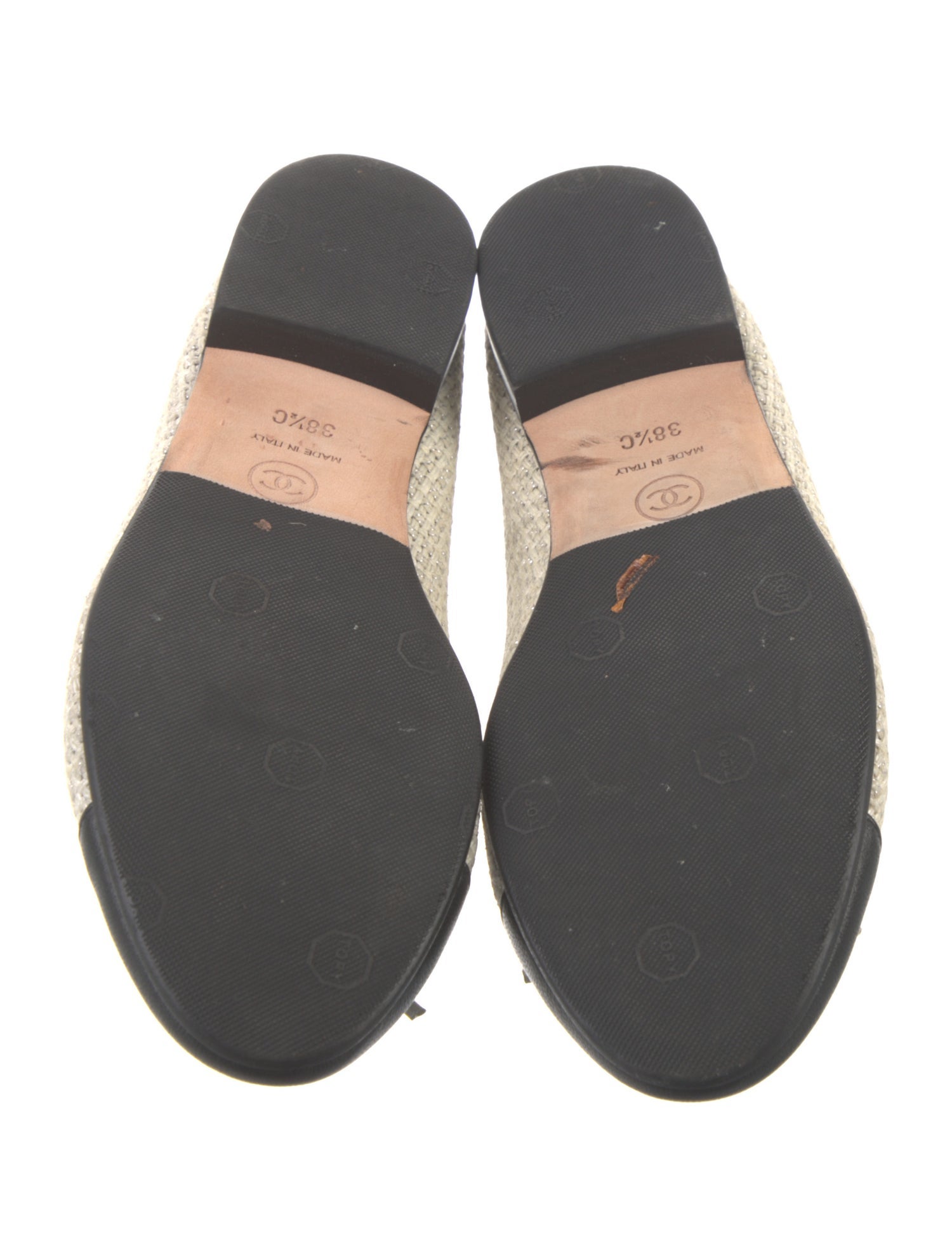 Chanel 2017 Interlocking CC Logo Ballet Flats