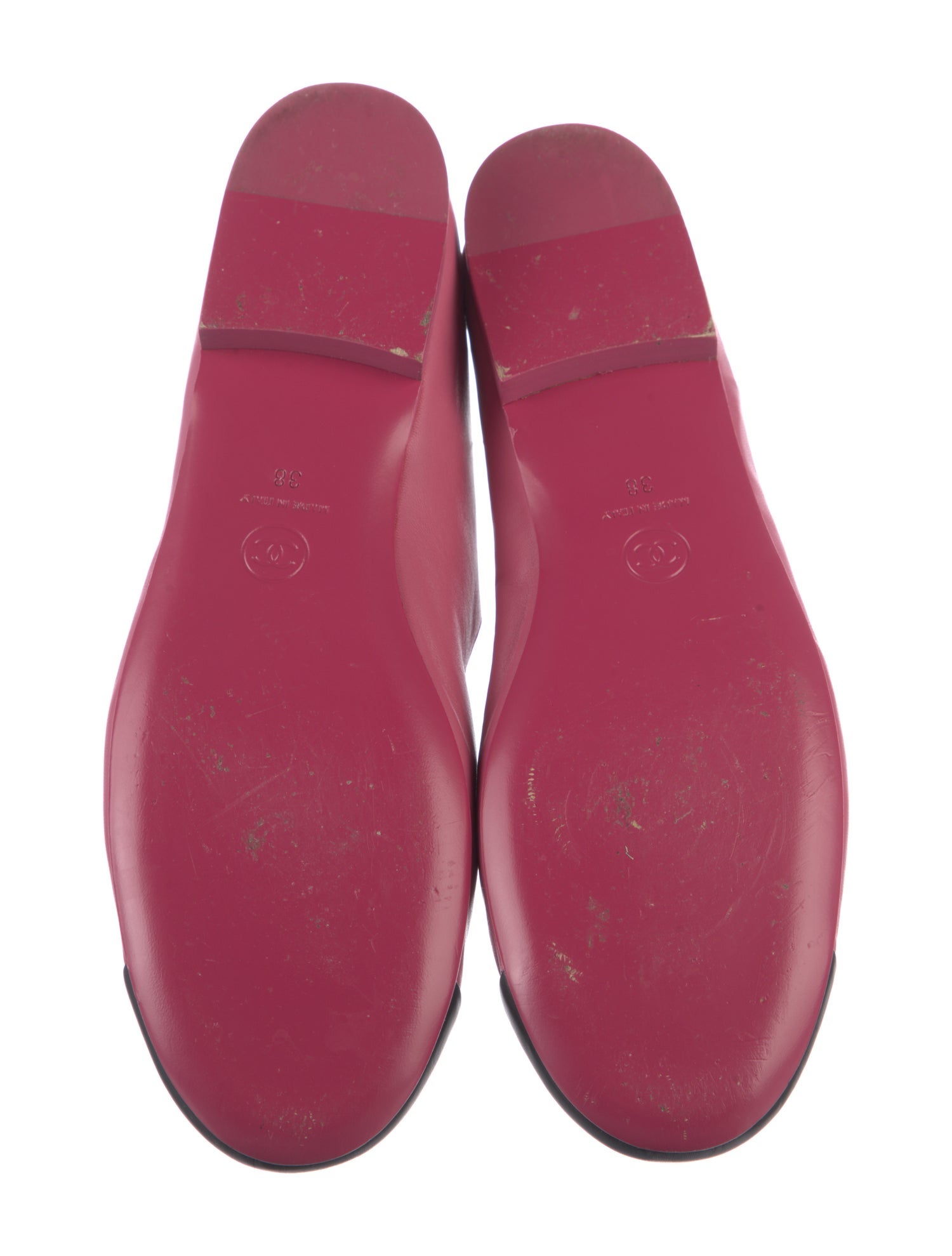 Chanel 2023 Interlocking CC Logo Mary Jane Flats