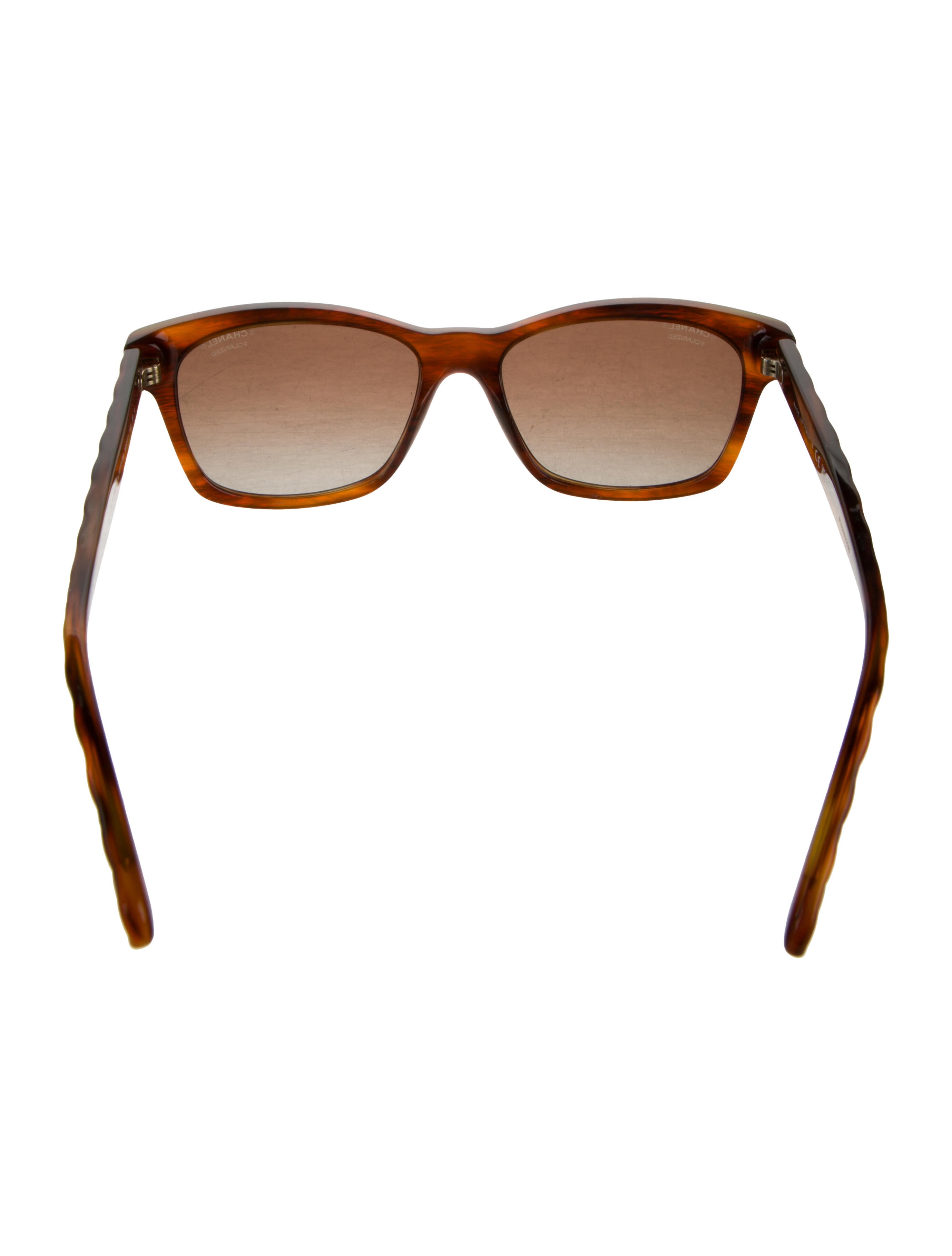 Chanel Interlocking CC Logo Wayfarer Sunglasses