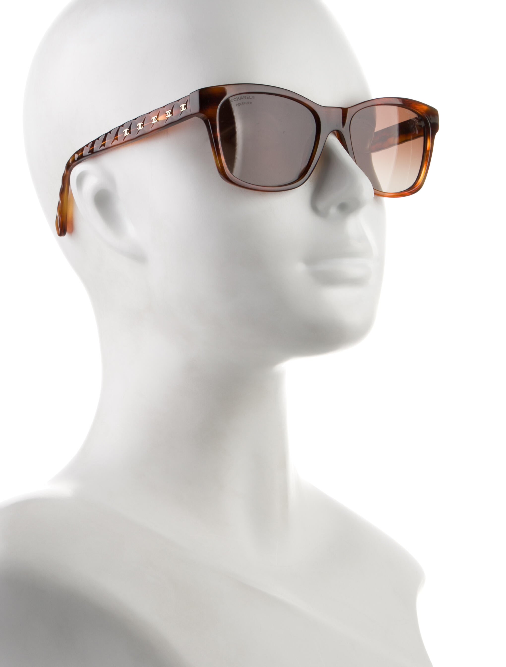 Chanel Interlocking CC Logo Wayfarer Sunglasses