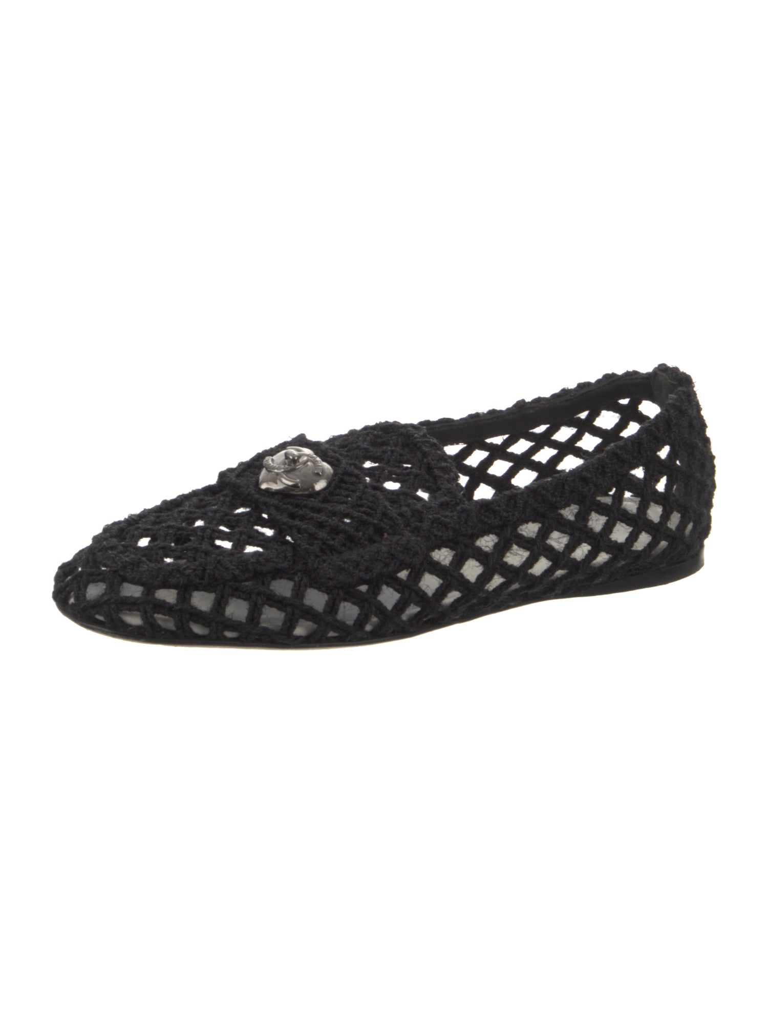 Chanel 2023 Interlocking CC Logo Ballet Flats