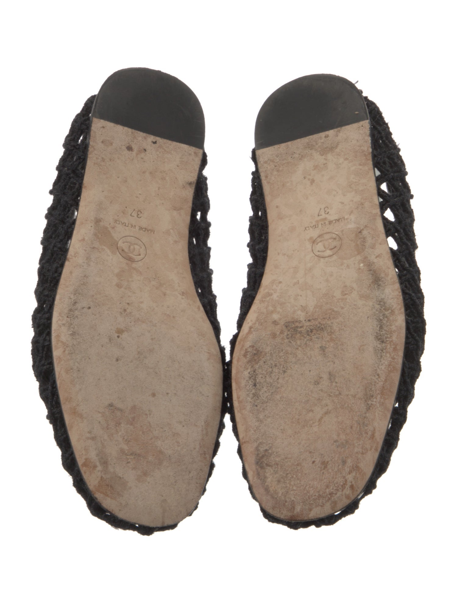 Chanel 2023 Interlocking CC Logo Ballet Flats