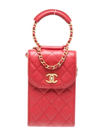 Chanel Vertical In The Loop Phone Holder w/ Chain