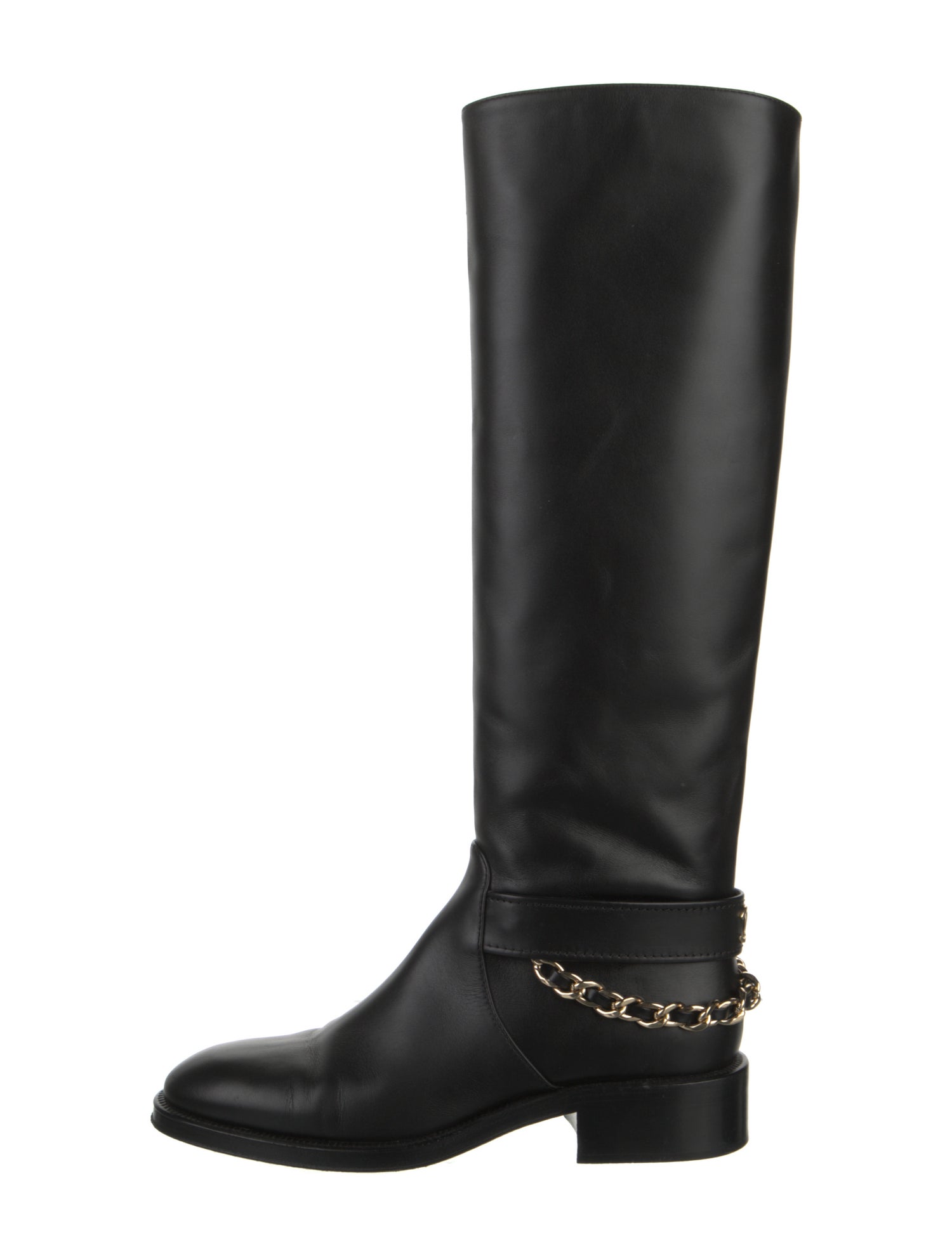 Chanel 2022 Interlocking CC Logo Riding Boots