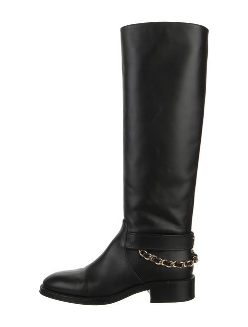 Chanel 2022 Interlocking CC Logo Riding Boots