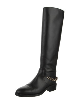 Chanel 2022 Interlocking CC Logo Riding Boots