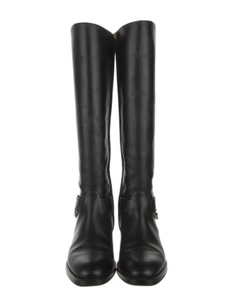 Chanel 2022 Interlocking CC Logo Riding Boots