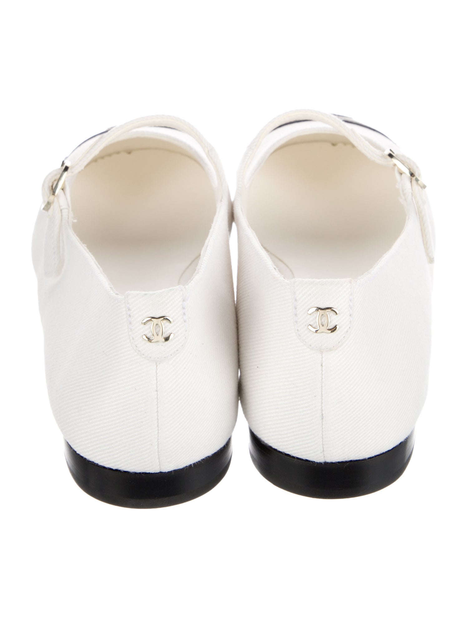 Chanel 2025 Interlocking CC Logo Mary Jane Flats