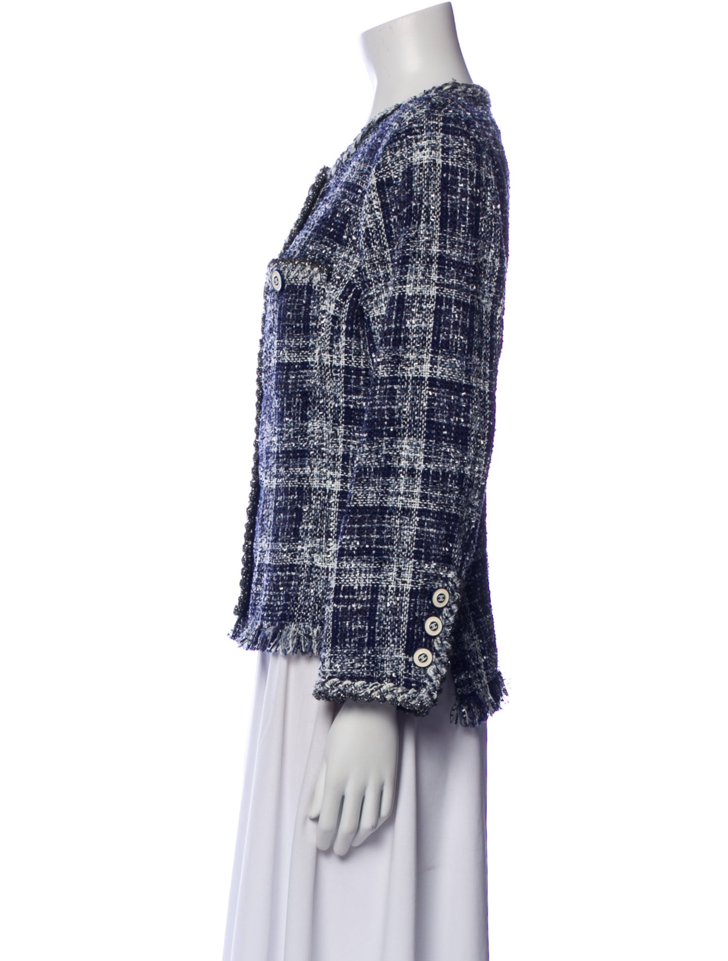 Chanel 2018 Tweed Pattern Evening Jacket