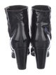 Chanel Interlocking CC Logo Patent Leather Boots