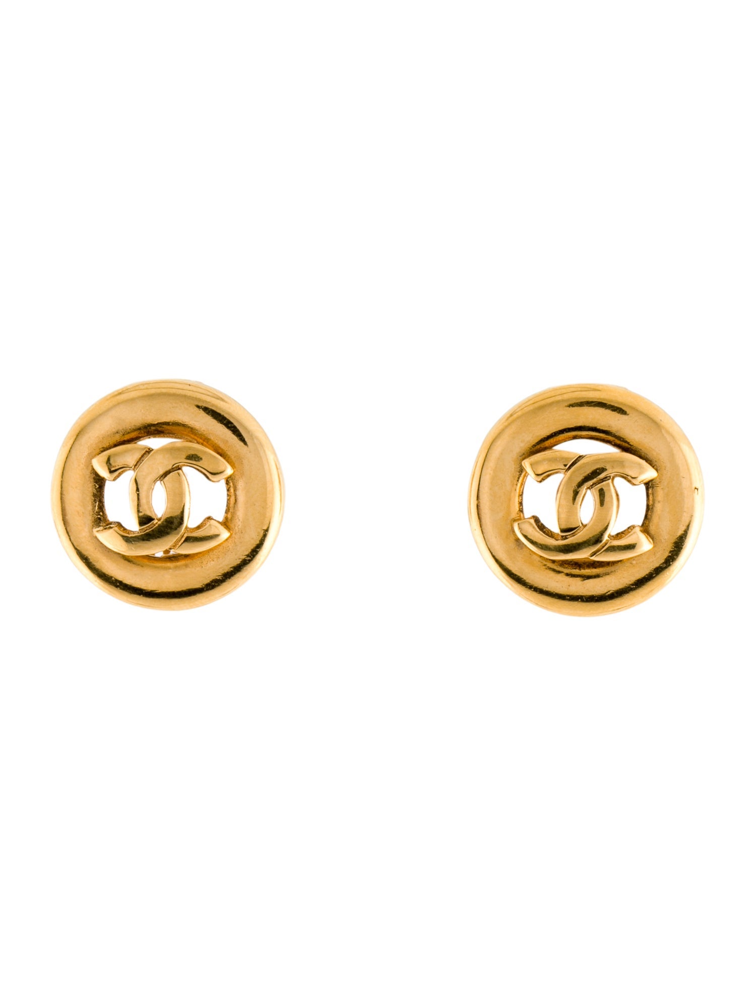 Chanel Vintage CC Clip-On Earrings
