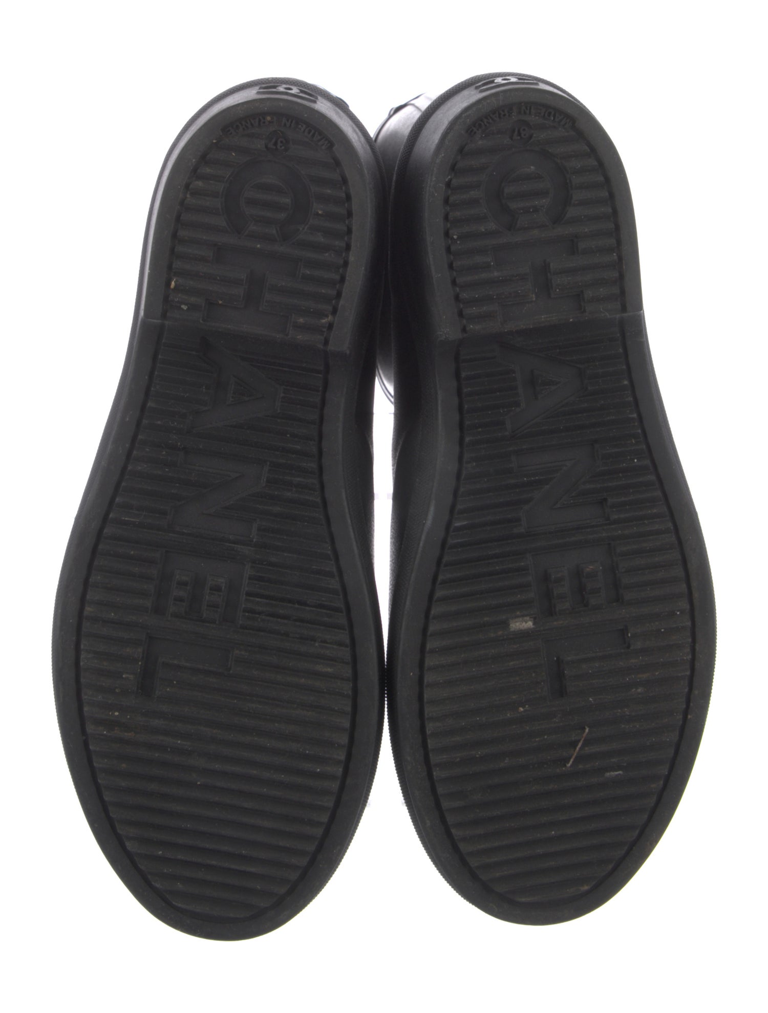 Chanel Interlocking CC Logo Rubber Rain Boots