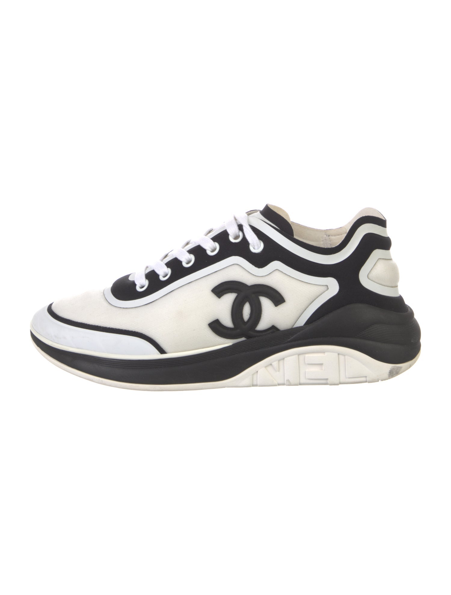 Chanel Interlocking CC Logo Mesh Sneakers