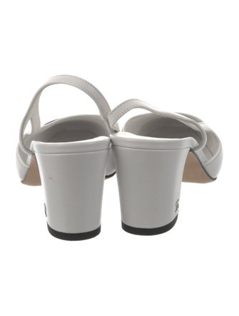 Chanel Interlocking CC Logo Lambskin Slingback Pumps