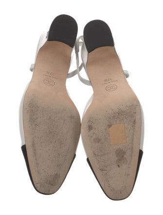 Chanel Interlocking CC Logo Lambskin Slingback Pumps