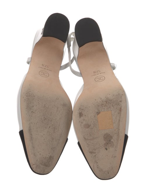 Chanel Interlocking CC Logo Lambskin Slingback Pumps