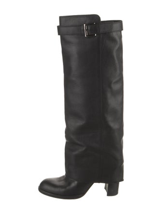 Chanel Leather Riding Boots