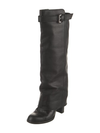 Chanel Leather Riding Boots