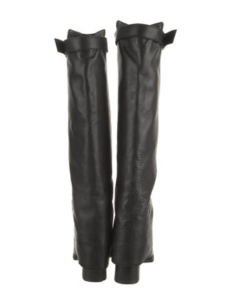 Chanel Leather Riding Boots