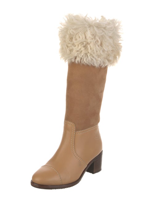 Chanel 2015 Interlocking CC Logo Riding Boots