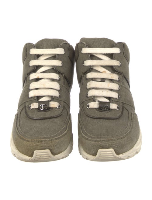Chanel Interlocking CC Logo Canvas Chunky Sneakers