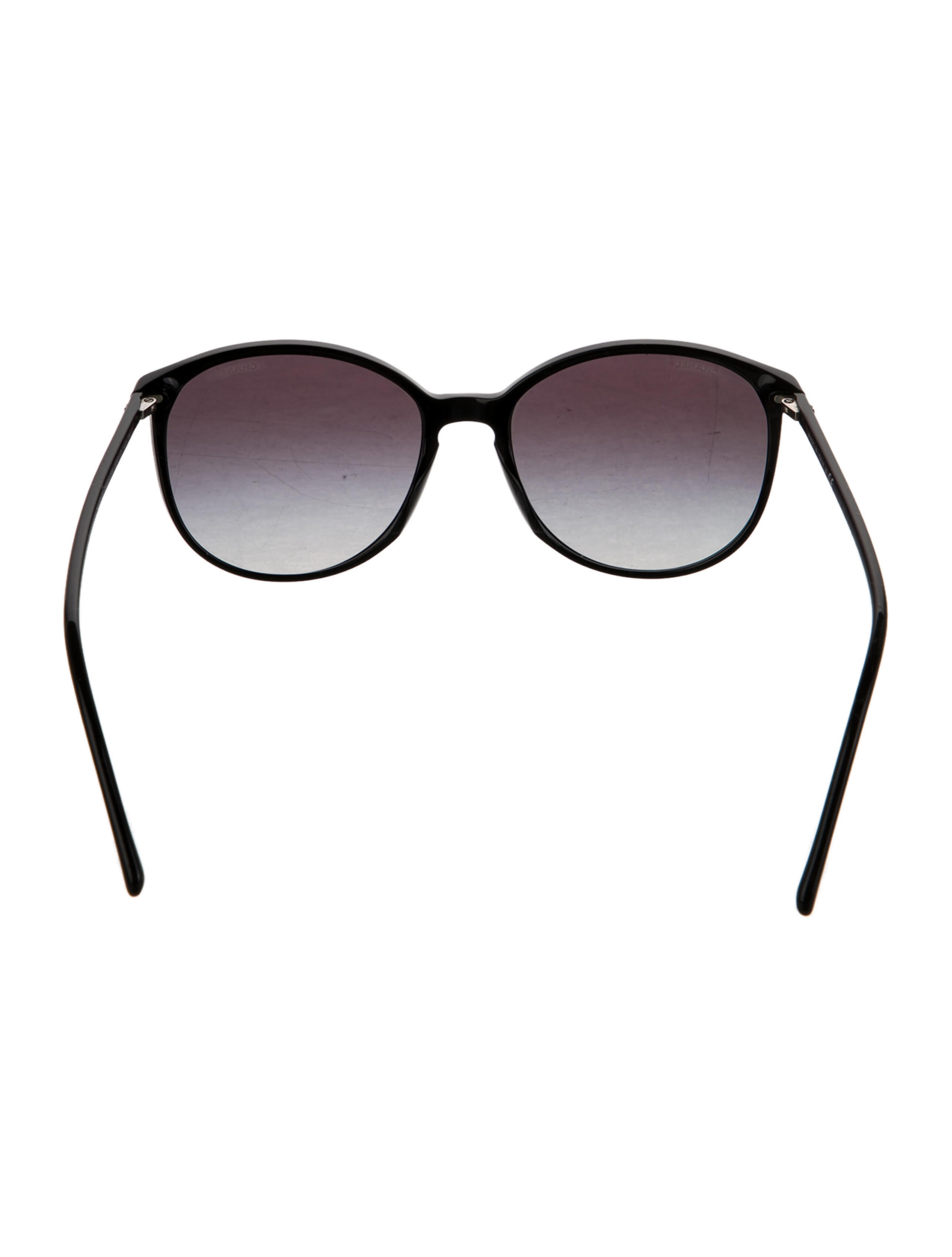 Chanel Interlocking CC Logo Round Sunglasses