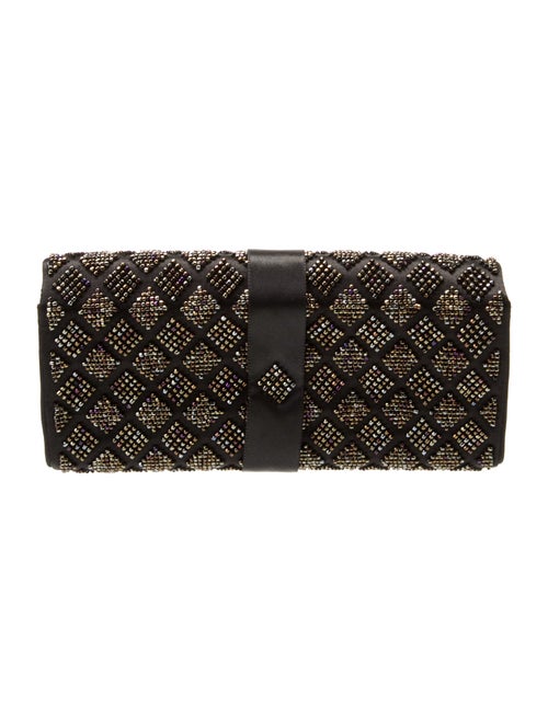 Chanel Satin Beaded Bow Clutch