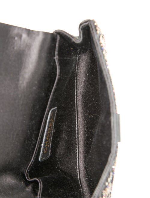 Chanel Satin Beaded Bow Clutch