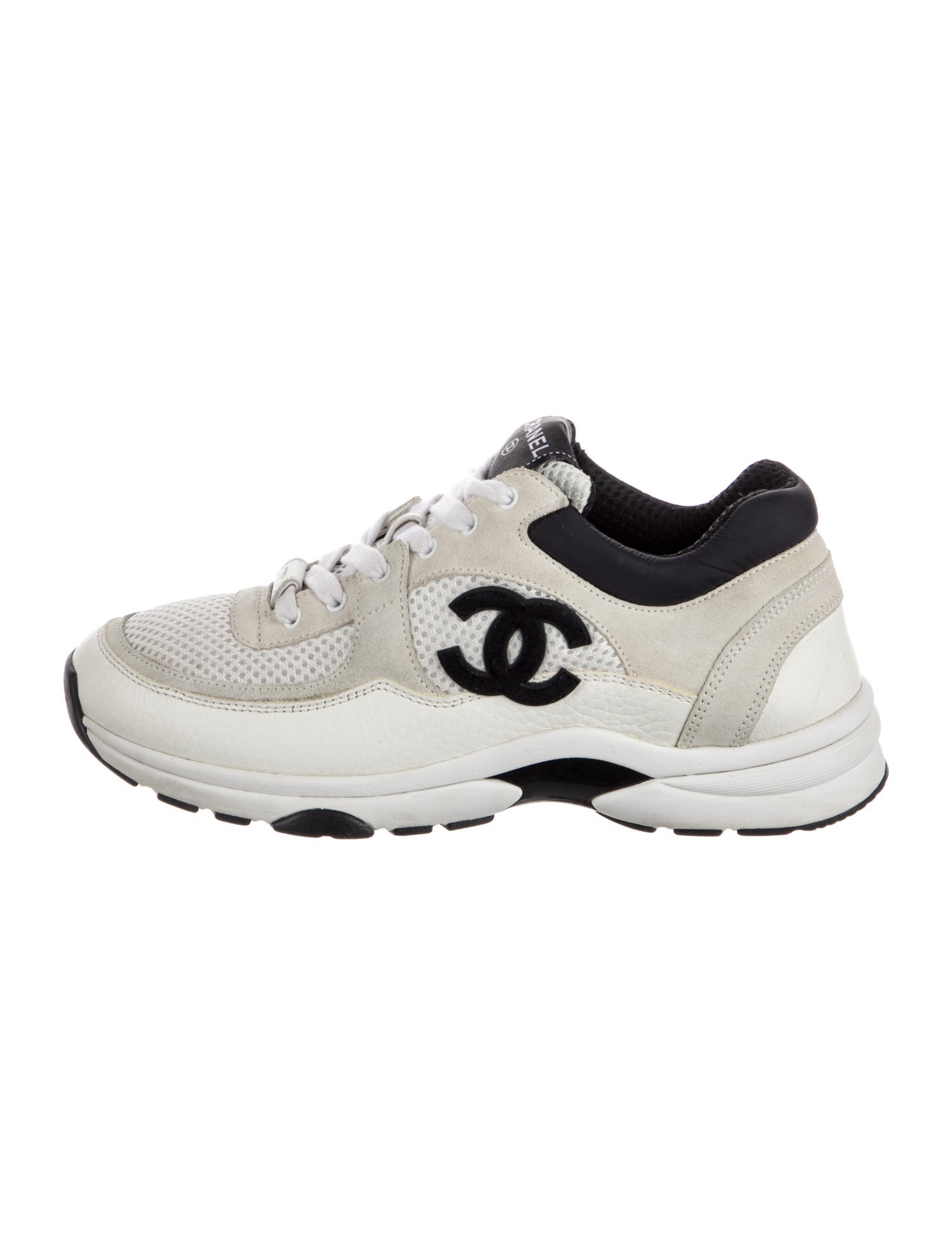 Chanel Interlocking CC Logo Mesh Sneakers