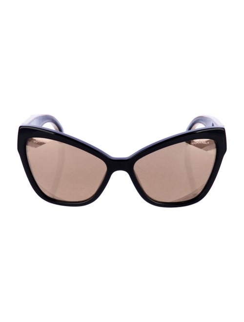 Chanel Interlocking CC Logo Cat-Eye Sunglasses