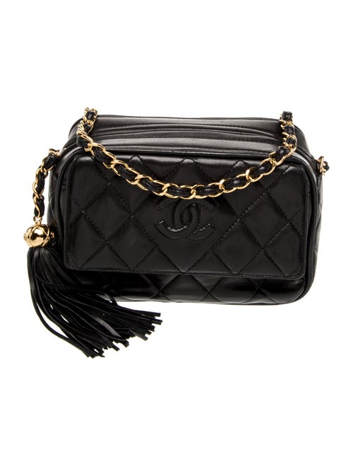 Chanel Quilted Mini CC Tassel Camera Bag