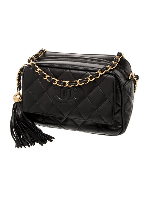 Chanel Quilted Mini CC Tassel Camera Bag