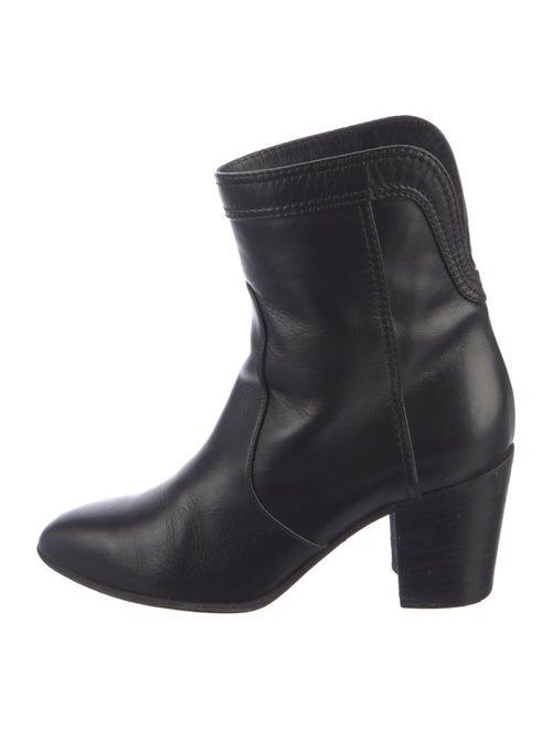 Chanel Interlocking CC Logo Leather Western Boots