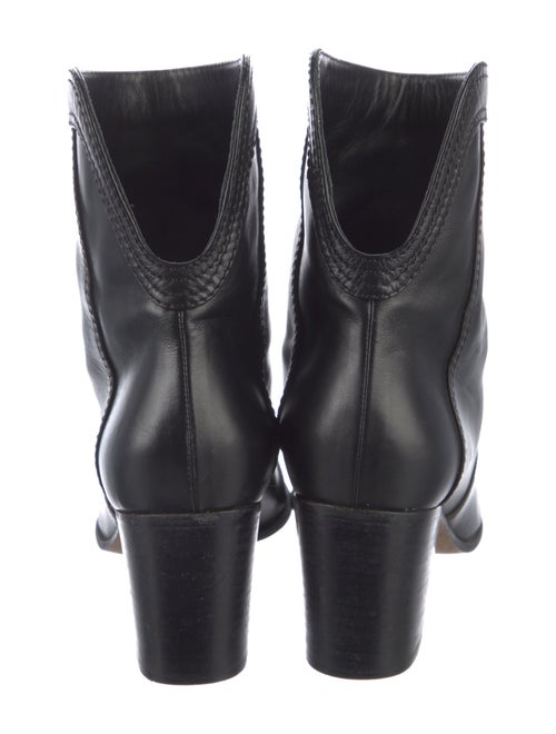 Chanel Interlocking CC Logo Leather Western Boots