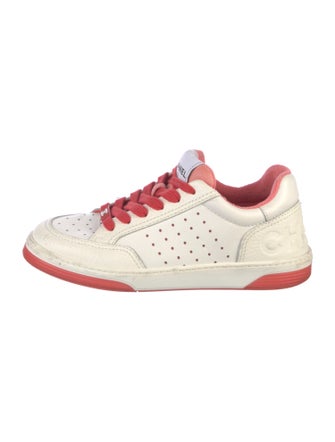 Chanel Interlocking CC Logo Calfskin Sneakers