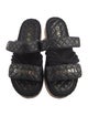 Chanel Interlocking CC Logo Lambskin Slides