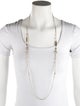 Chanel 2024 Faux Pearl & Strass CC Long Necklace