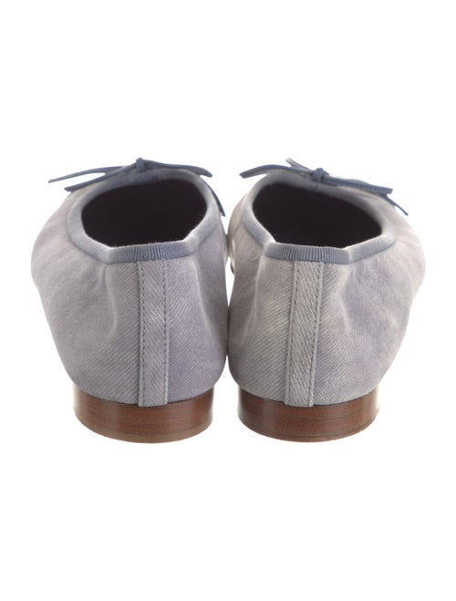 Chanel Interlocking CC Logo Suede Ballet Flats