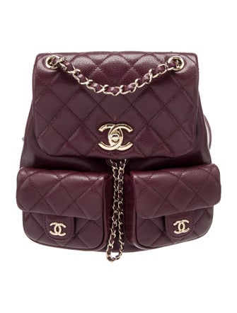 Chanel Quilted Caviar Duma Backpack