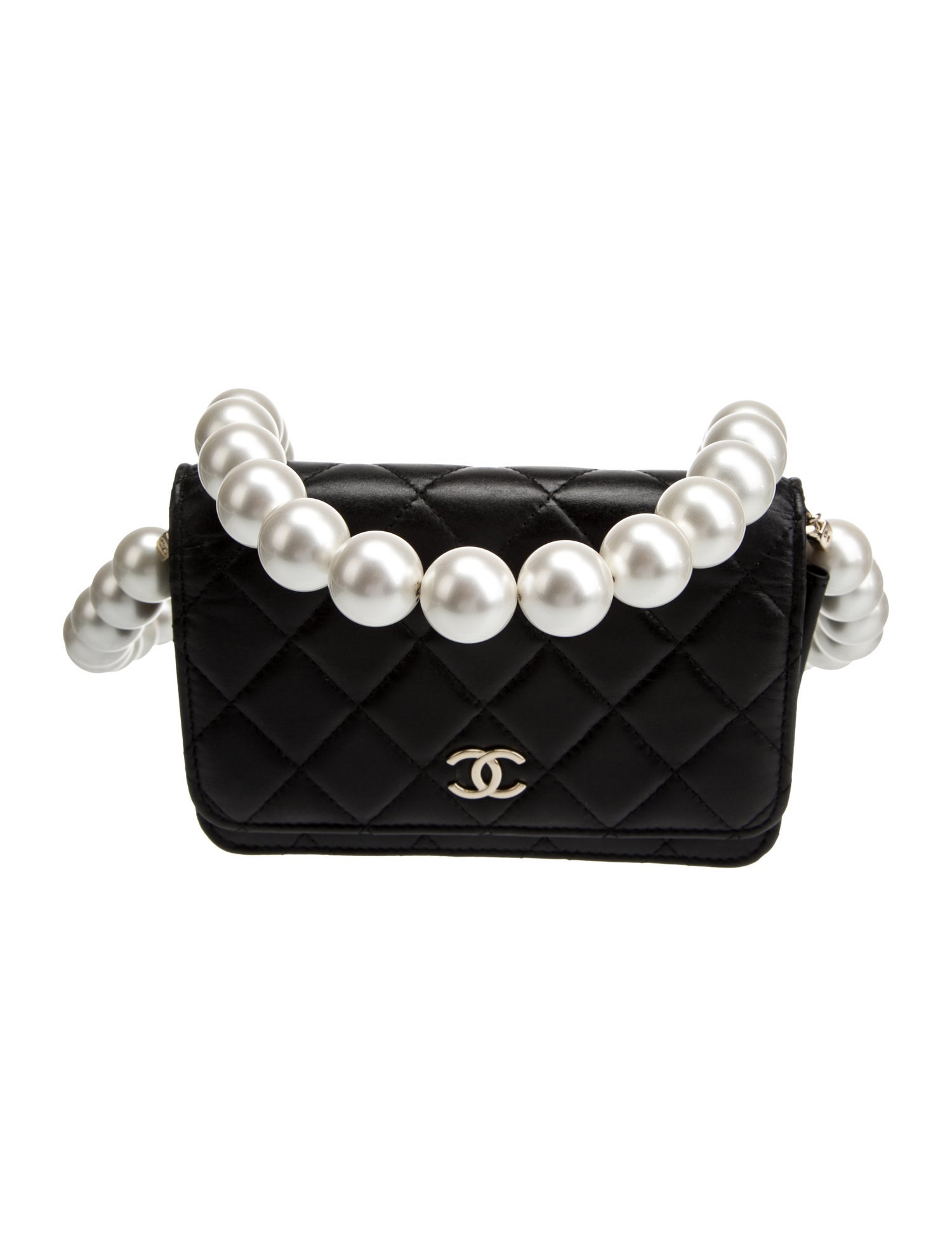 Chanel Mini Maxi Pearls Wallet on Chain