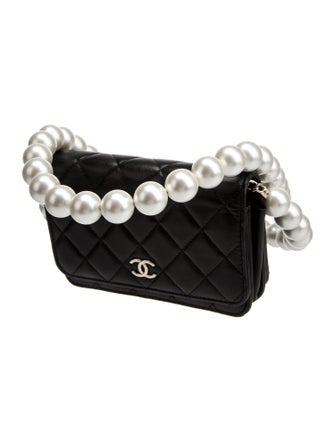 Chanel Mini Maxi Pearls Wallet on Chain