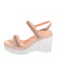 Chanel 2020 Wicker Slingback Sandals
