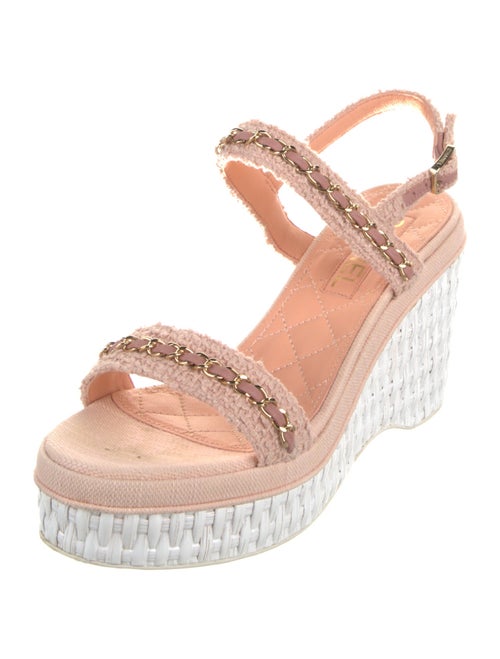 Chanel 2020 Wicker Slingback Sandals