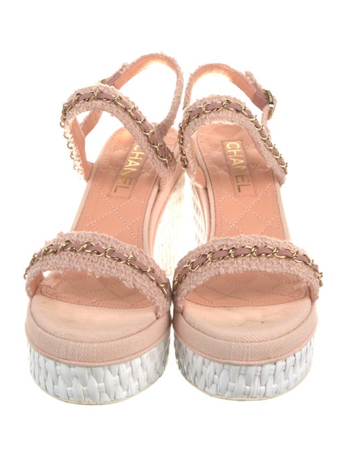 Chanel 2020 Wicker Slingback Sandals