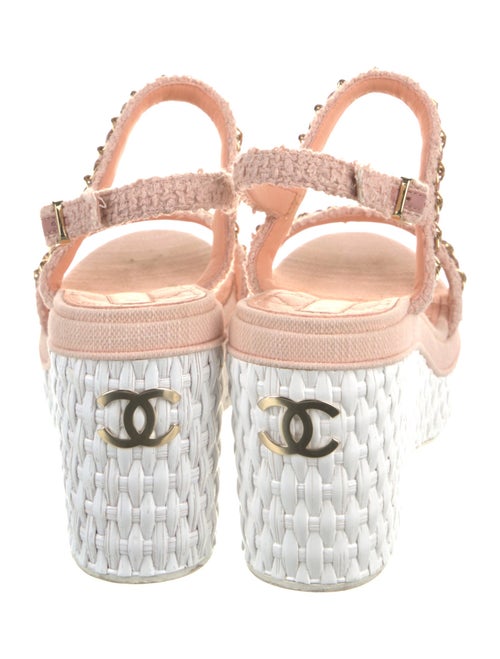 Chanel 2020 Wicker Slingback Sandals