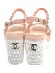 Chanel 2020 Wicker Slingback Sandals