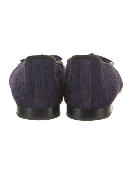 Chanel Interlocking CC Logo Velvet Ballet Flats